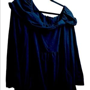 Cowl neck tunic top with pockets from eshatki, sz 22